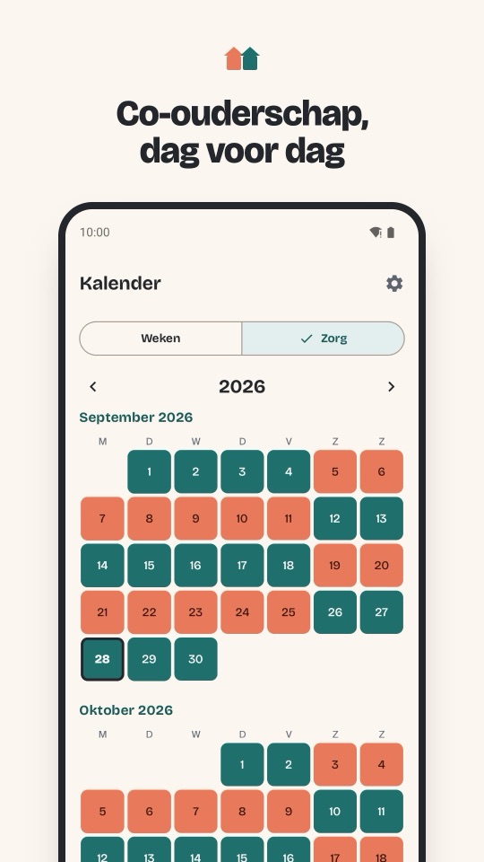 Zorgkalender per dag